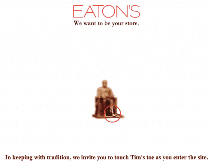Eaton's website 1996