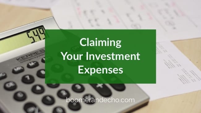 Claiming Your Investment Expenses