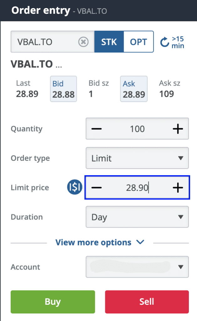 How to execute a trade with Questrade