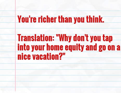 Bank slogans, translated