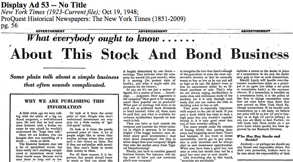 What Everybody Ought To Know About This Stock and Bond Business