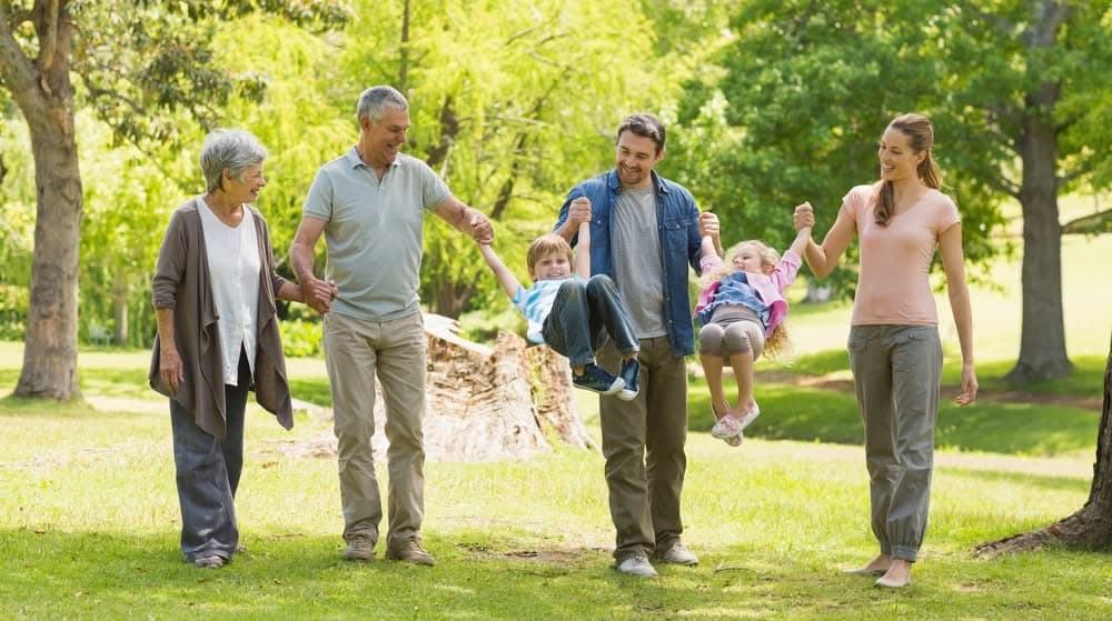 Parents helping adult children