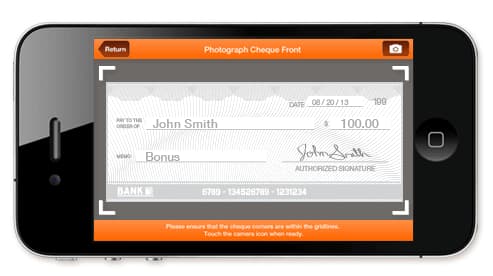 Mobile cheque deposit