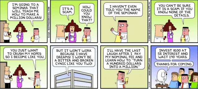 Dilbert investing lessons