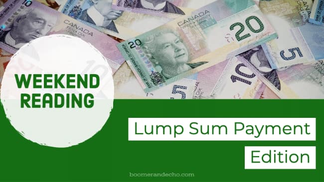 Monday Reading: Lump Sum Payment Edition