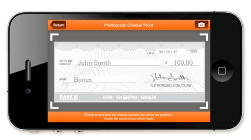 Mobile cheque deposit