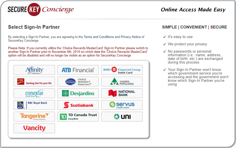 CRA Login