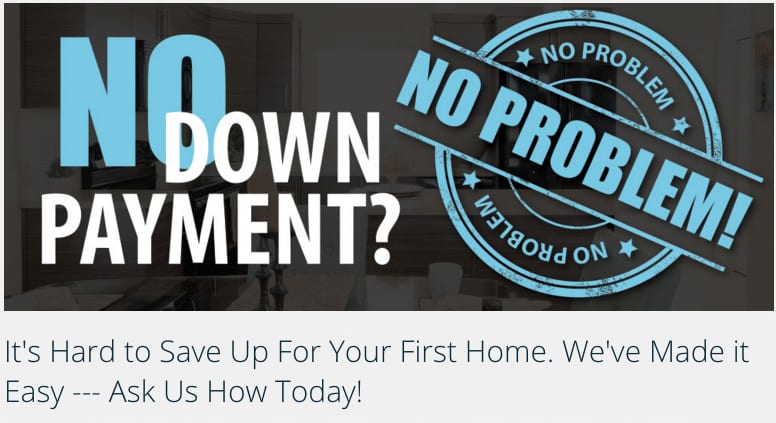Zero down mortgages