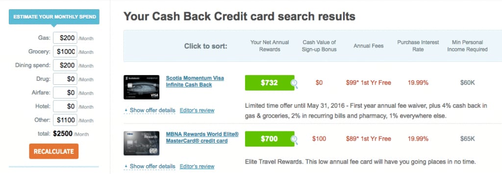 Greedy Rates cash back