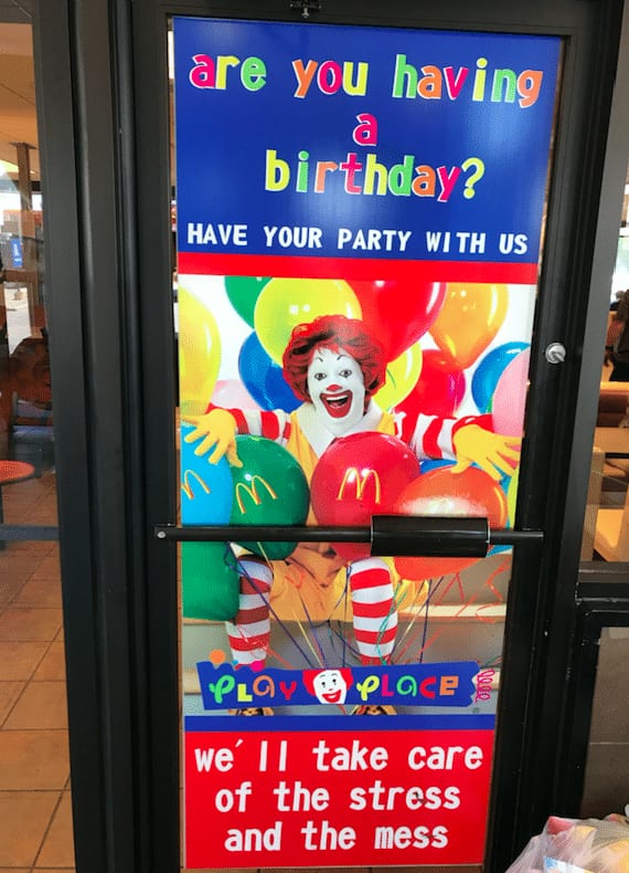 McDonald's Birthday Party