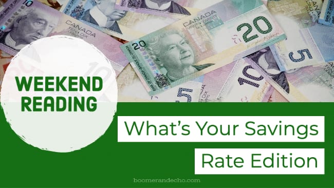 What's Your Savings Rate Edition